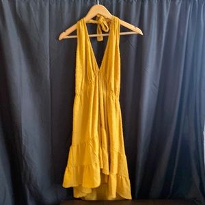 Mustard Yellow Tie Dress